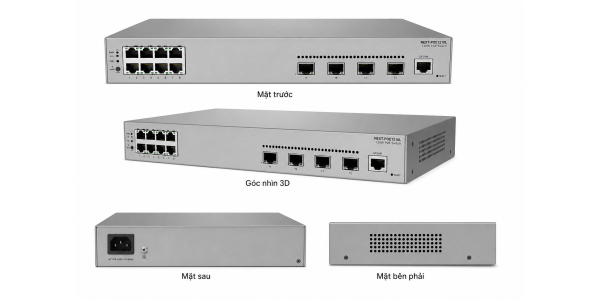 Huawei S220-8P4S Chính Hãng – Switch PoE 8 Port Gigabit Layer 2
